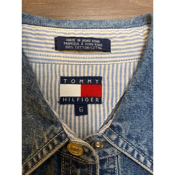 Vintage Tommy Hilfiger Button Down Jean Dress - Picture 2 of 4